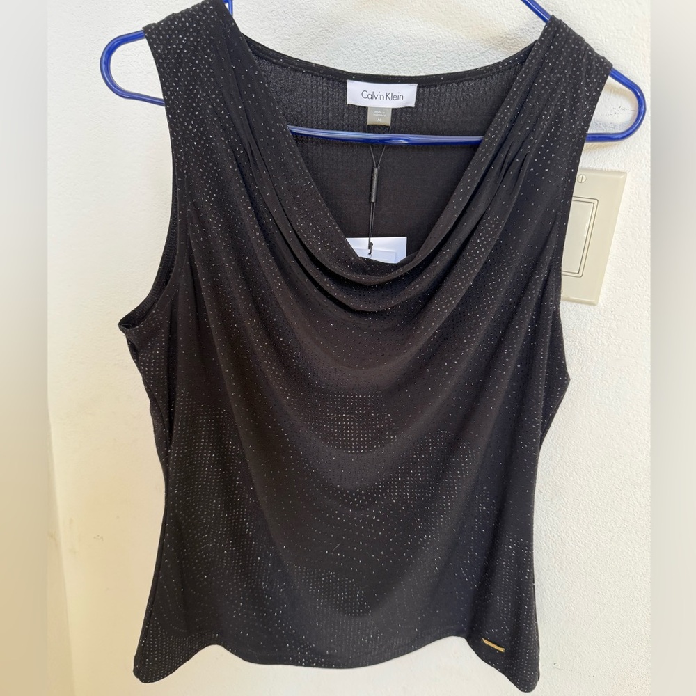 Calvin Klein Sparkling Black Tank Top